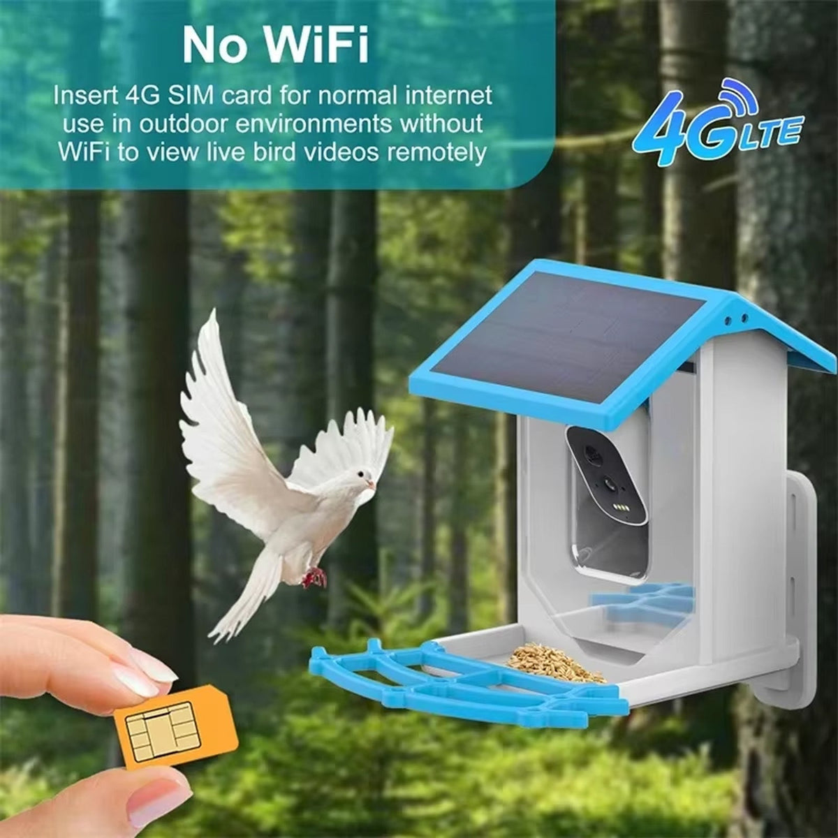 Chirpyq Intelligentes Vogelfutterhaus