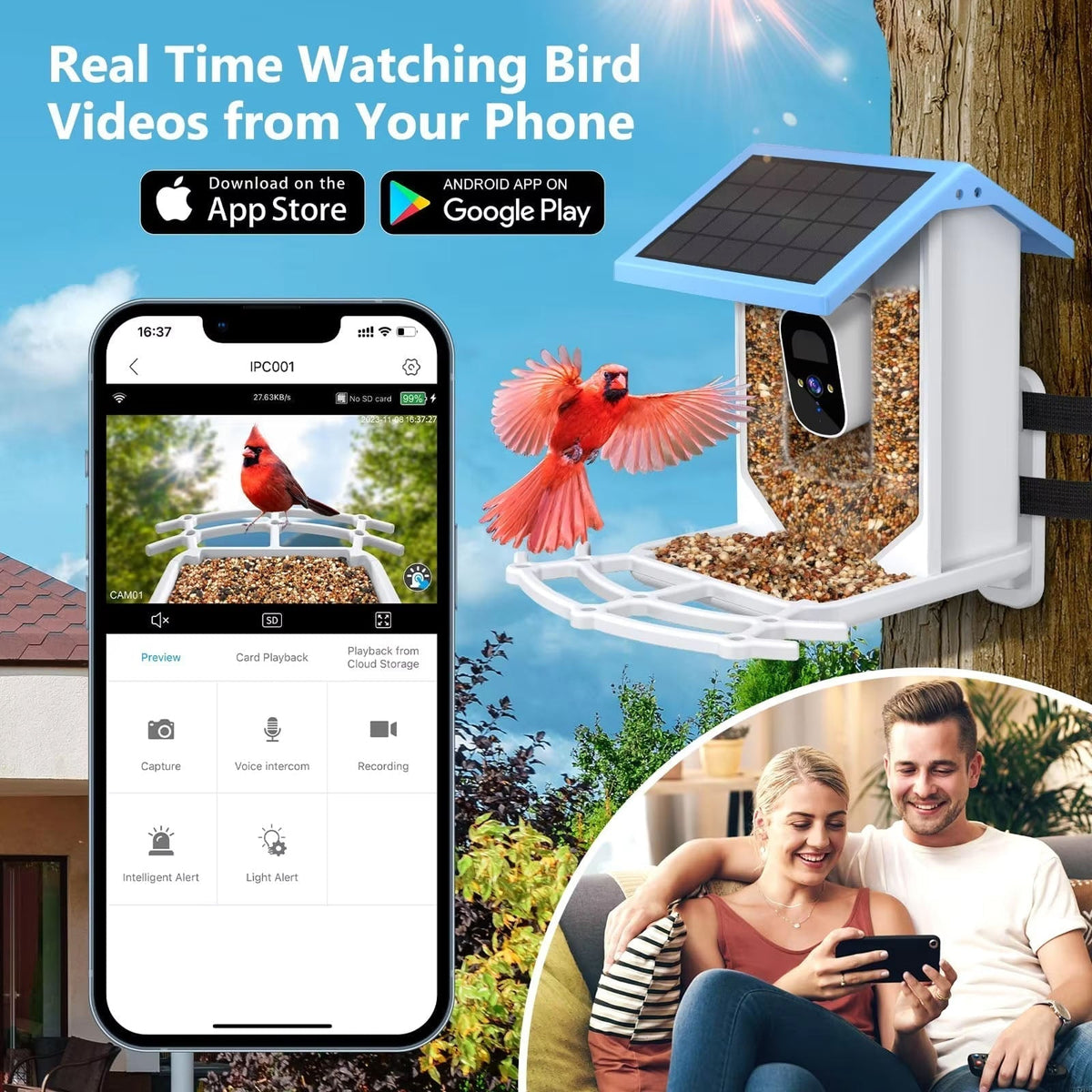Chirpyq Intelligentes Vogelfutterhaus