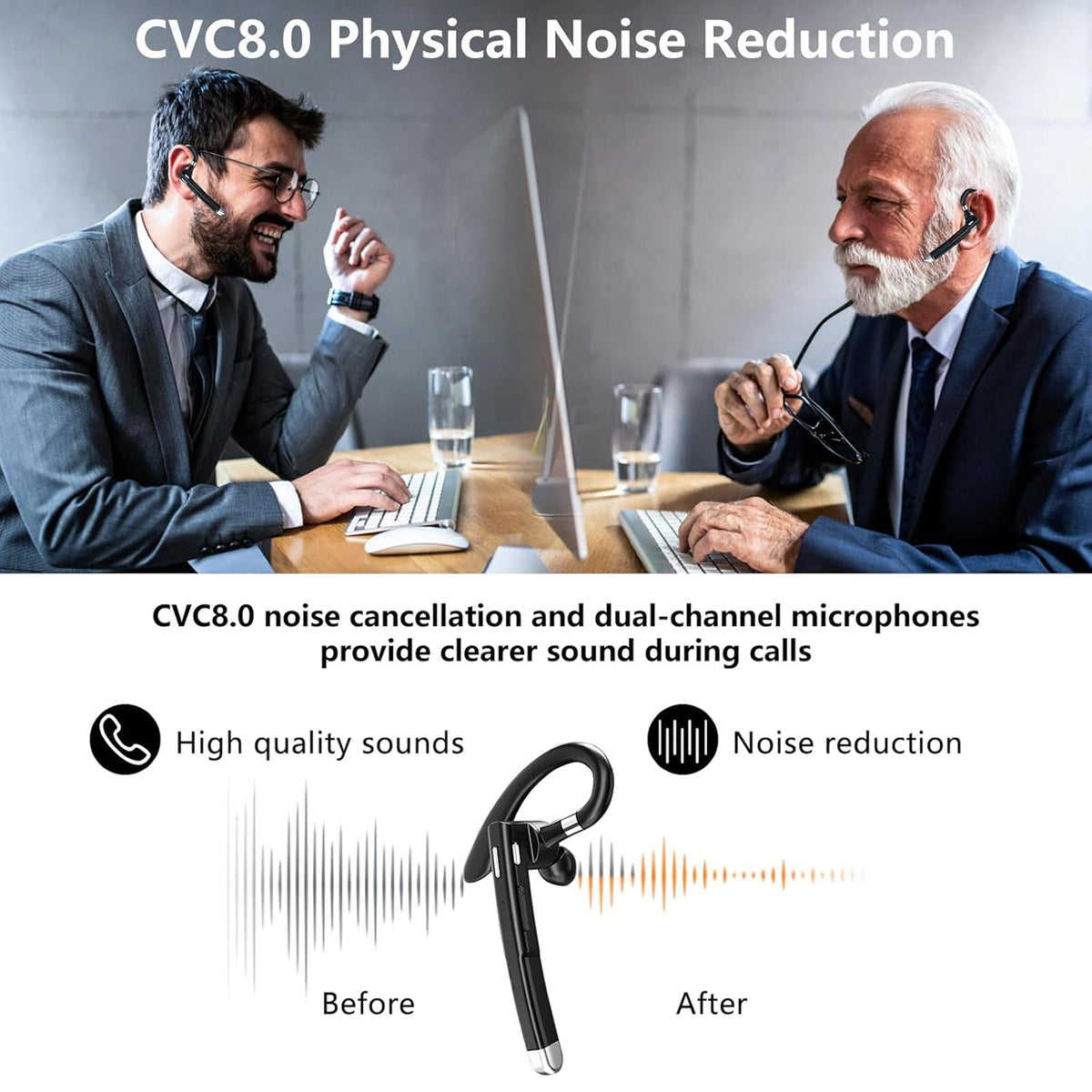 EzyTalux Hands Free Headset