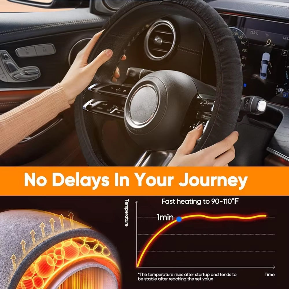 GripyHeat Heated Steering Wheel Cover
