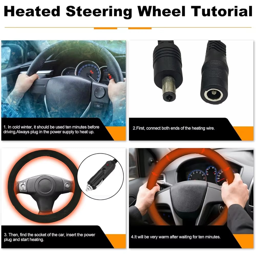 GripyHeat Heated Steering Wheel Cover