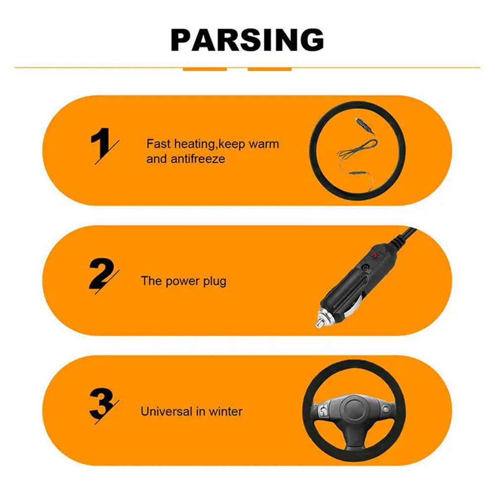 GripyHeat Heated Steering Wheel Cover