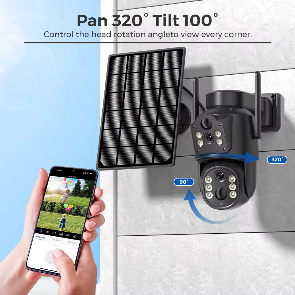 SuniXpert Solarbetriebene Überwachungskamera