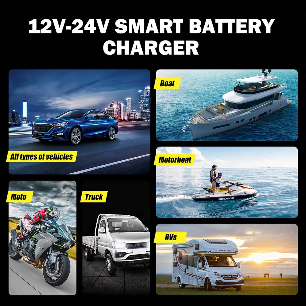 VoltaxLod Car Battery Trickle Charger