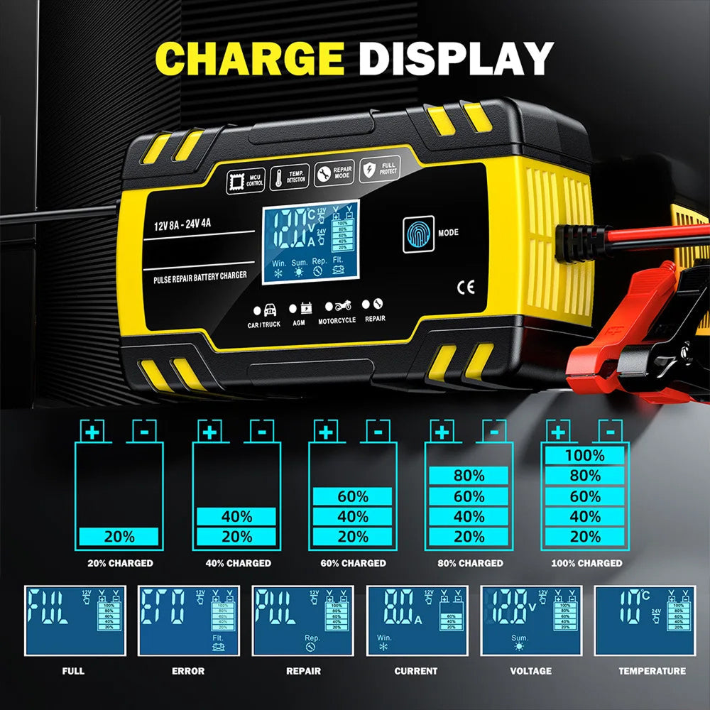 VoltaxLod Car Battery Trickle Charger
